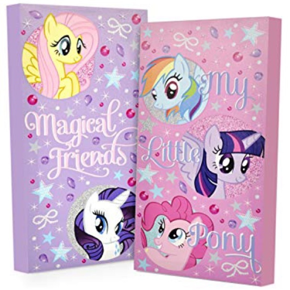 MLP glow-in-the-dark canvas wall art ✨🌙